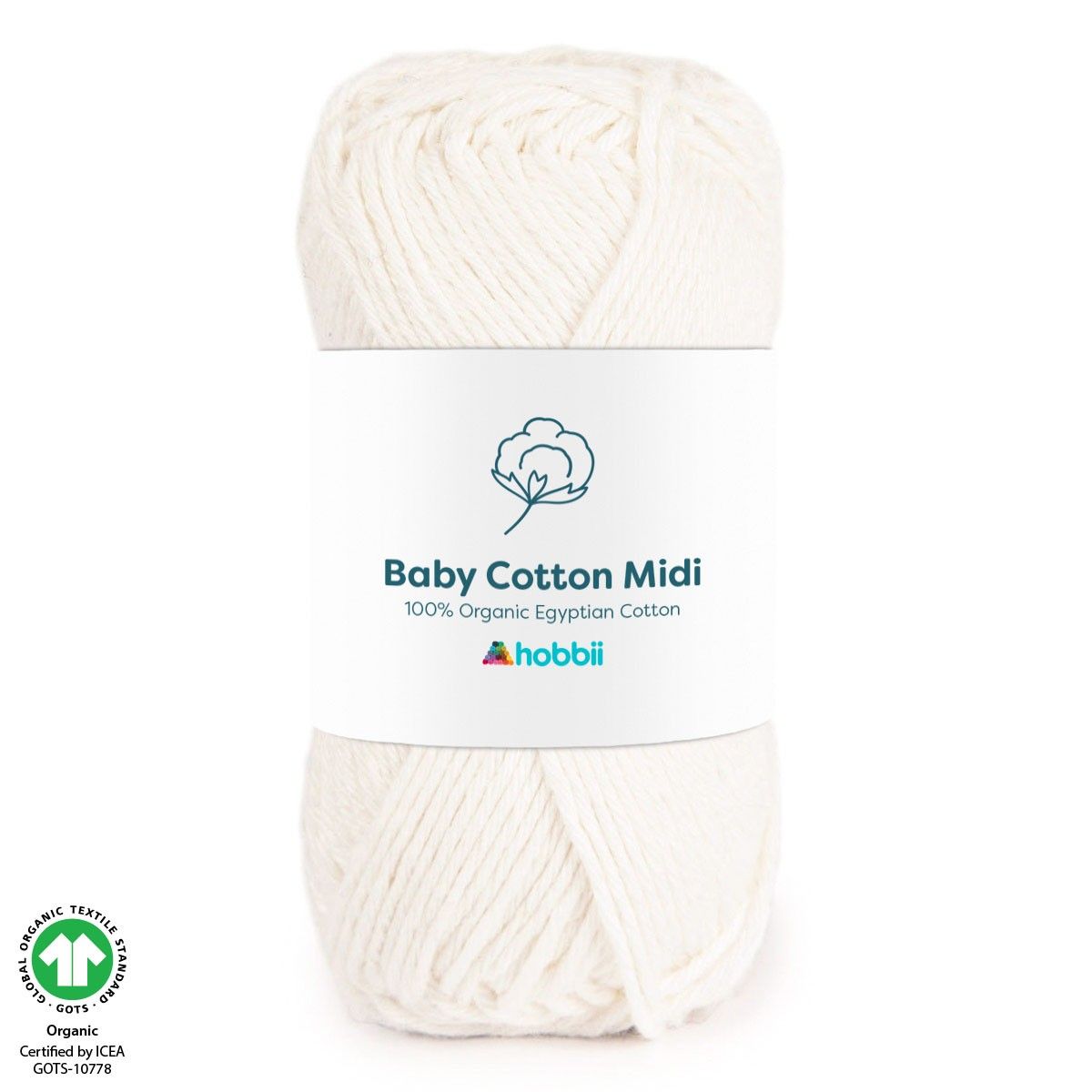 Baby Cotton Organic Midi — White (01)