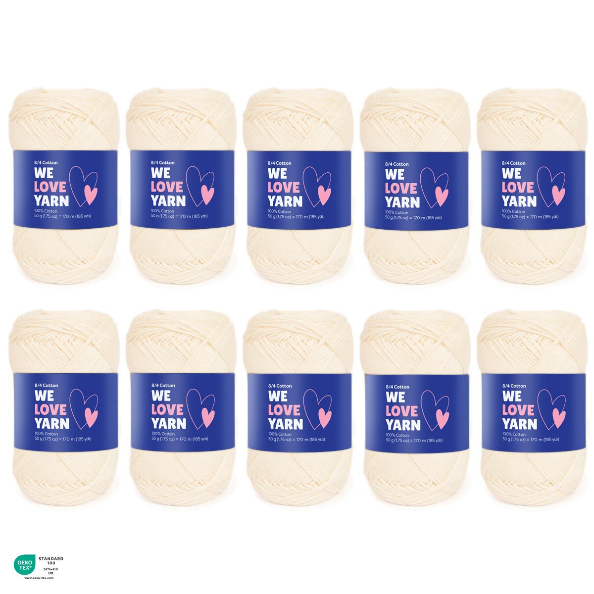 8/4 Cotton Color Pack 01 — Natural White (01)