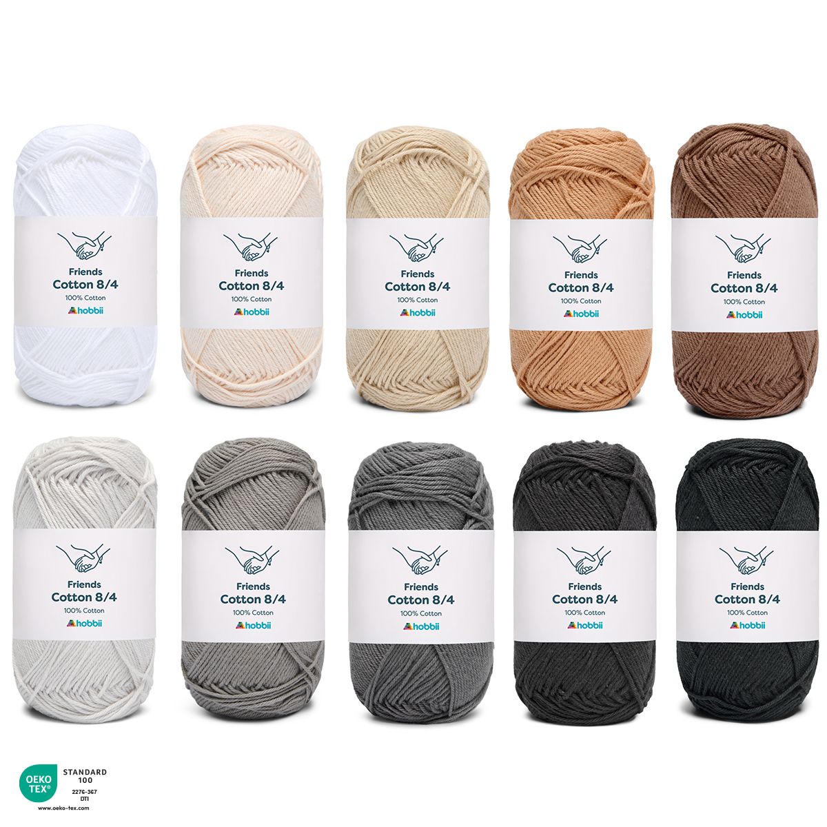 Friends Cotton 8/4 Color Pack — Basic Shades (01)