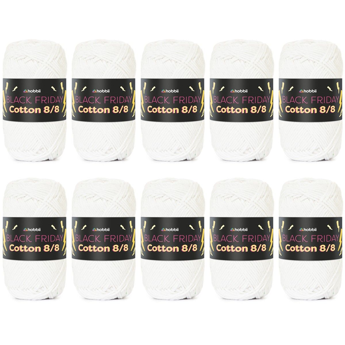 Black Friday Cotton 8/8 Color Pack (Limited Edition) — Coconut (01)