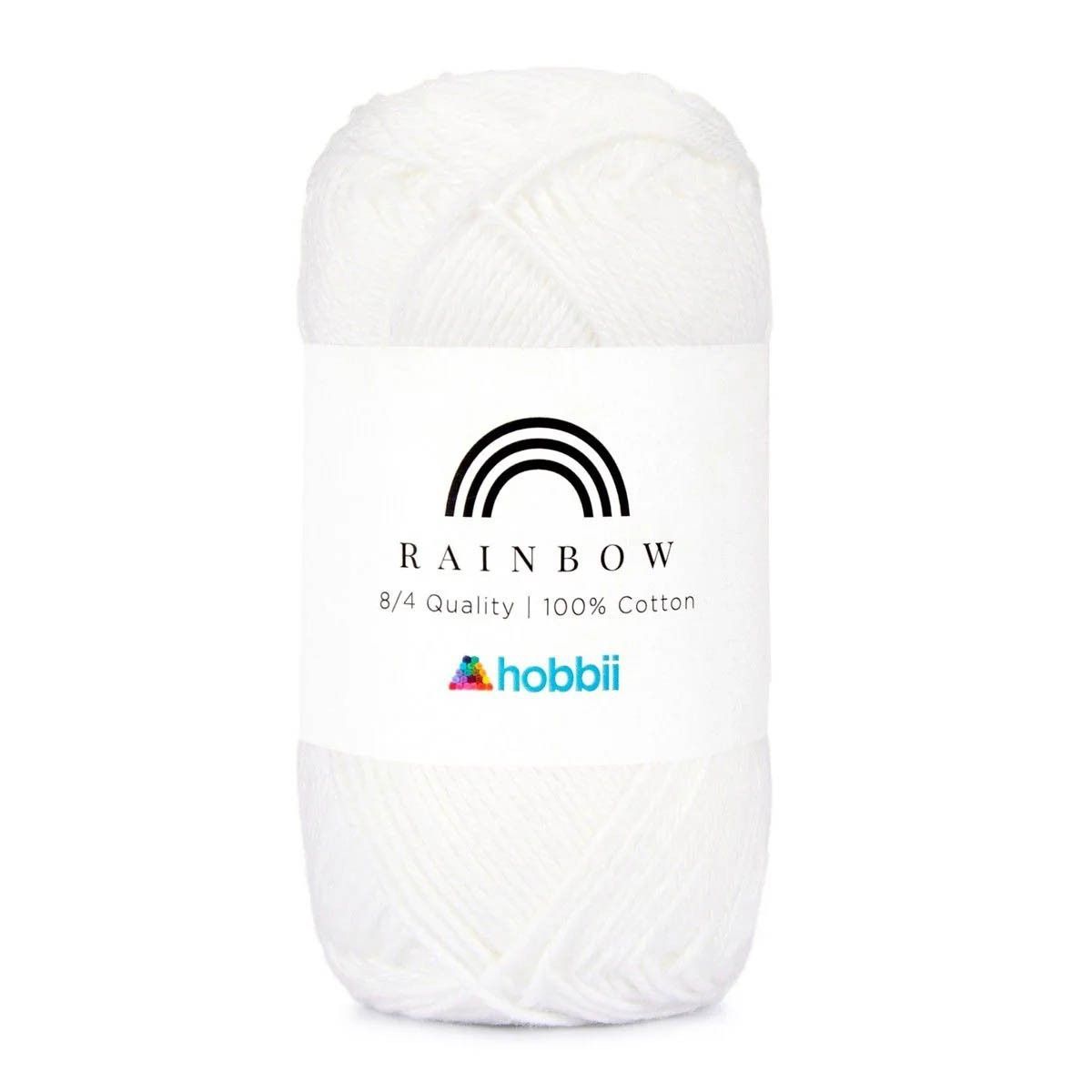Rainbow Cotton 8/4 — White (001)