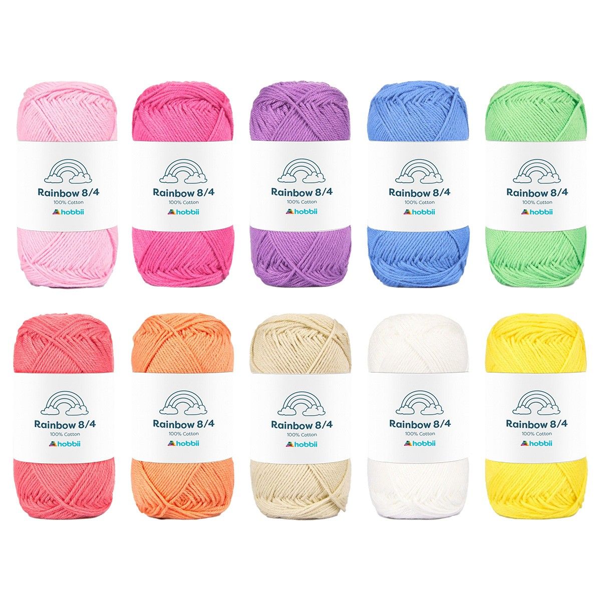 Rainbow Cotton 8/4 Color Pack