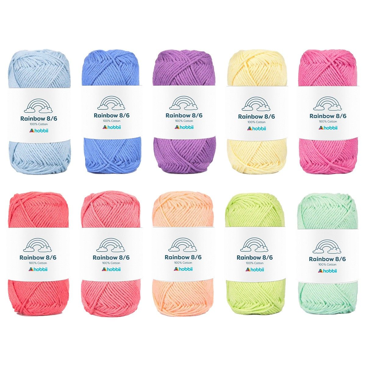 Rainbow Cotton 8/6 Color Pack